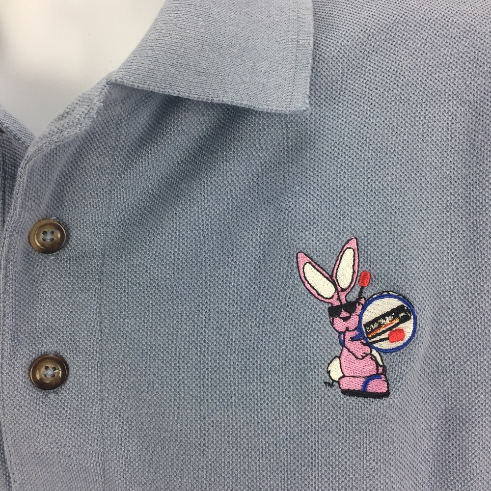 Energizer Bunny Polo Shirt Mens Size M Vintage 90s